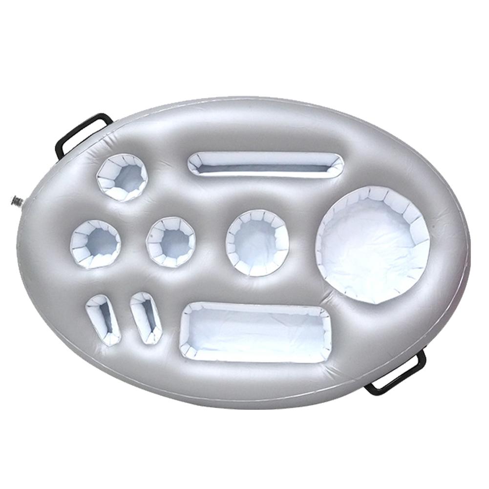 

1/2Pcs Swimming Pool Floating Ice Drink Holder Inflatable Pool Drink Tray Multi-compartment Beverage Holder Tray for Summer
