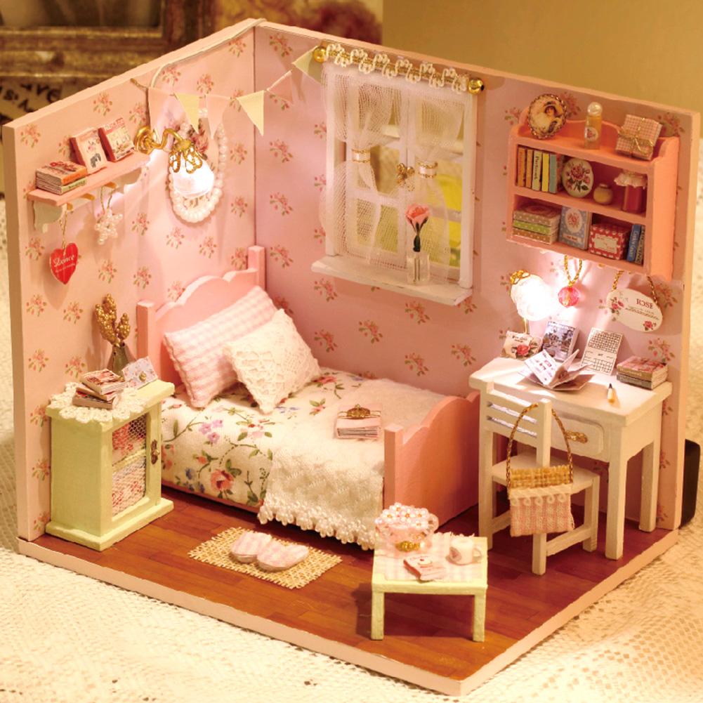 Diy Doll Houses Miniature Dollhouse Wooden Toys For Children Birthday Gift