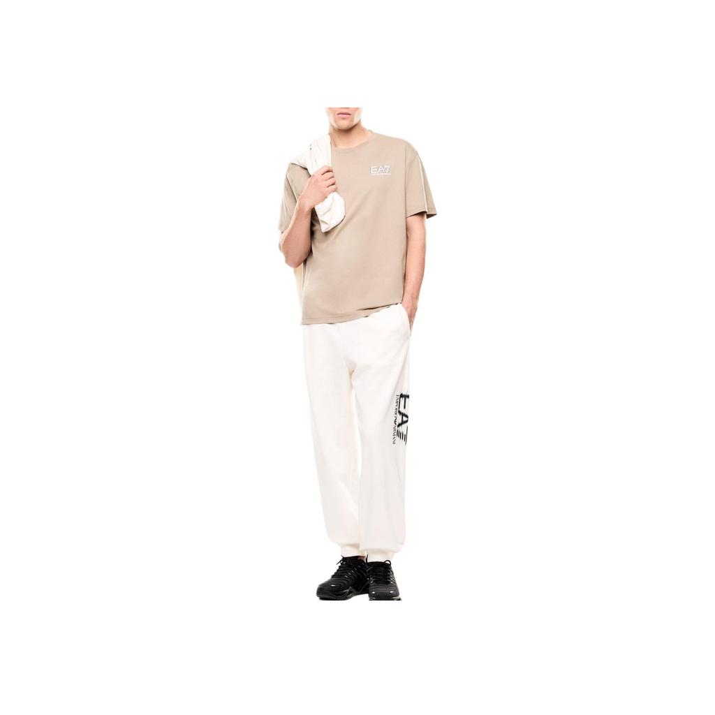 Emporio Armani EA7 Letter Pattern Solid Color Cotton Short Sleeve T-Shirt Men tops 7M001327-AF17789-U6167