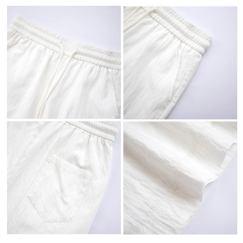 Women's Summer Casual Pants Skirt Summer Design Elastic Waist A-line Loose and Slim and Fashionable Anti-light