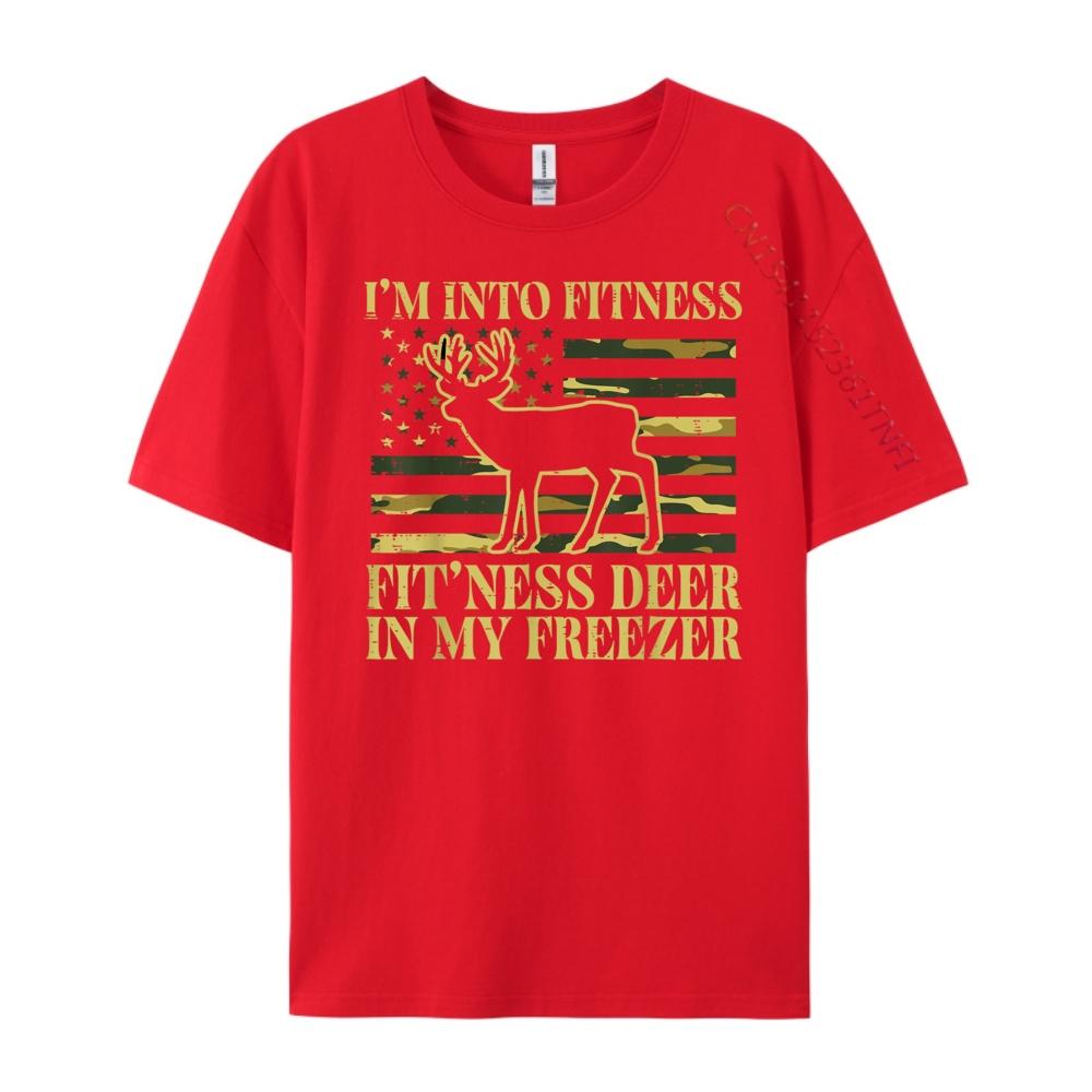 Hunting Im Into Fitness Fit Ness Deer Freezer Men Women Kids Clothing Breathable TShirt Mardi Gras S
