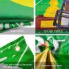 Football Birthday Party Decoration,Football Party Backdrop,71x43''Football Party Background,Happy Birthday FootballBackdrop&Football Birthday Backdrop
