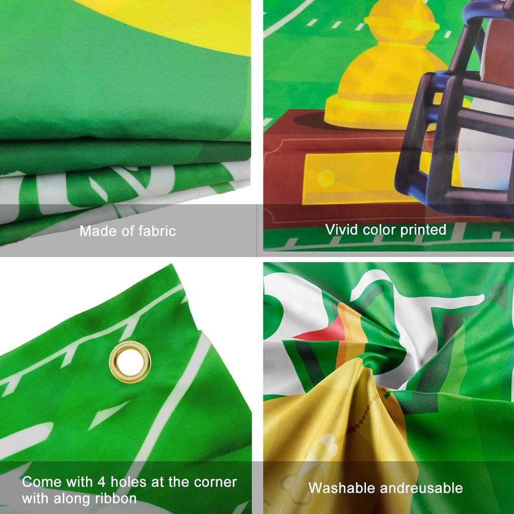 Football Birthday Party Decoration,Football Party Backdrop,71x43''Football Party Background,Happy Birthday FootballBackdrop&Football Birthday Backdrop