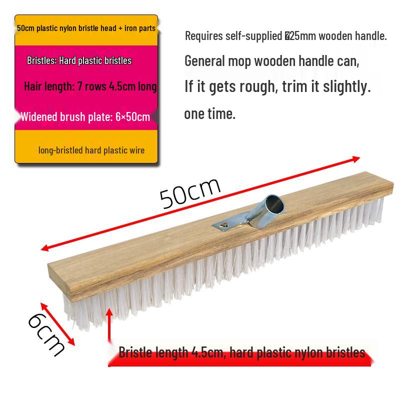 Stainless Steel Long-Handled Moss Removal Floor Brush