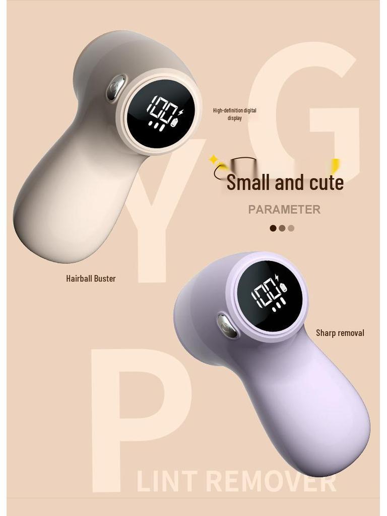 Rechargeable Lint Remover: Portable, Dual-Function, with Digital Display