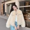 Winter new imitation fox fur coat women's fur coat thickened lapel small man