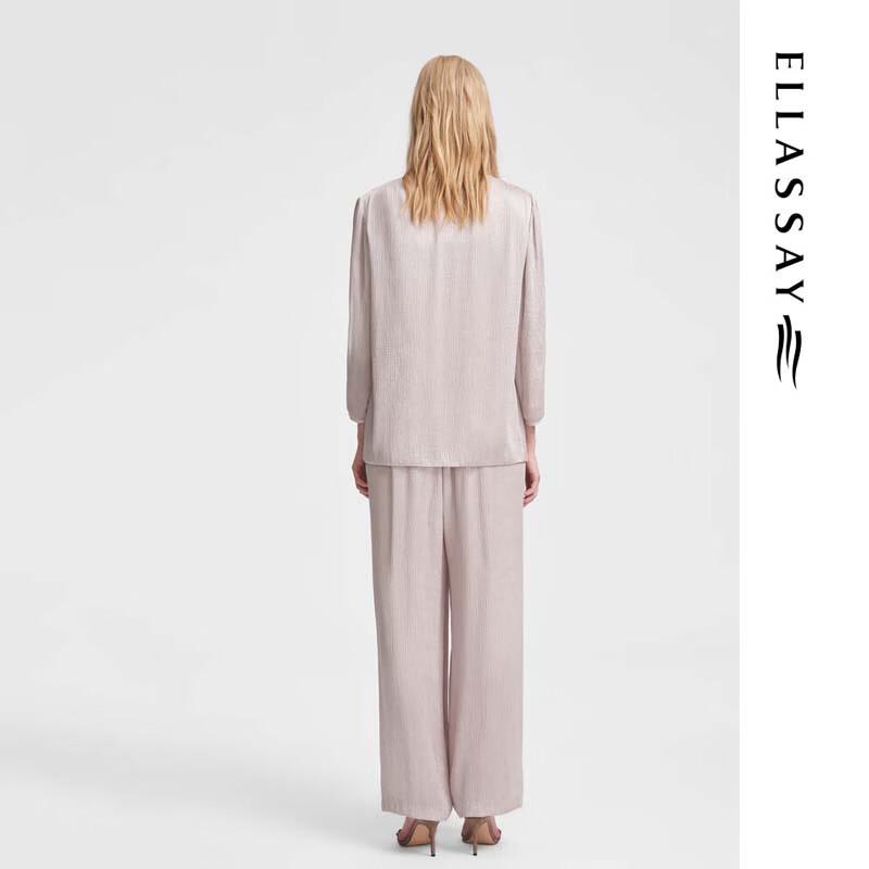 ELLASSAY Pleated Draped Loose Trousers