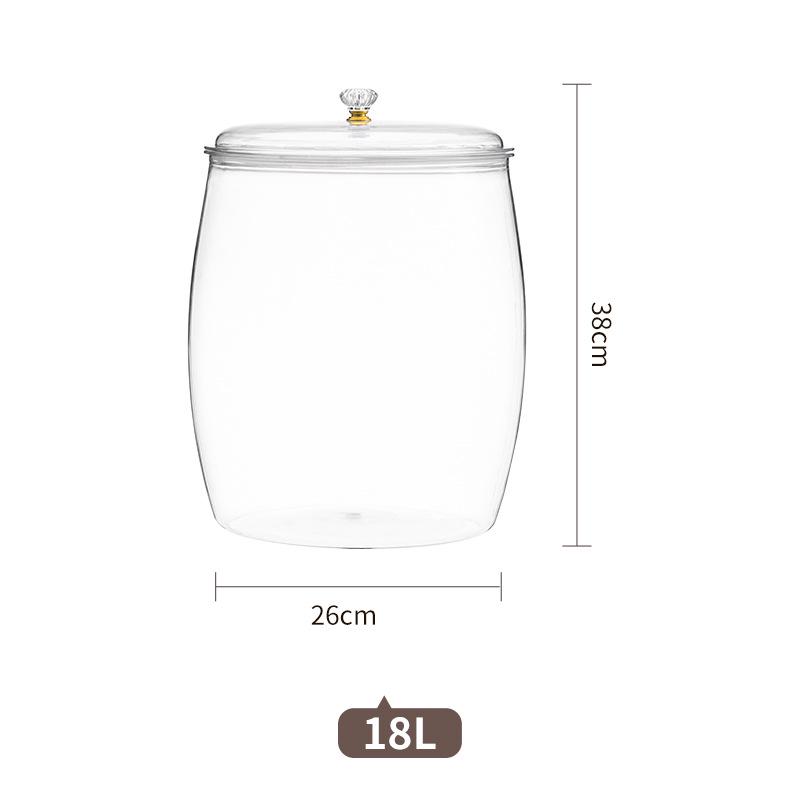 Multipurpose Clear Storage Jar: Perfect for Pickling, Brewing, Salting, Nuts, Grains, and Cereals