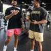 Amerikanische Trendige Herren Kniehohe Retro Netz Basketballshorts