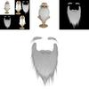 Christmas Santa Costume Accessories With White Faux Beard And Eyebrows For Holiday Party Decor