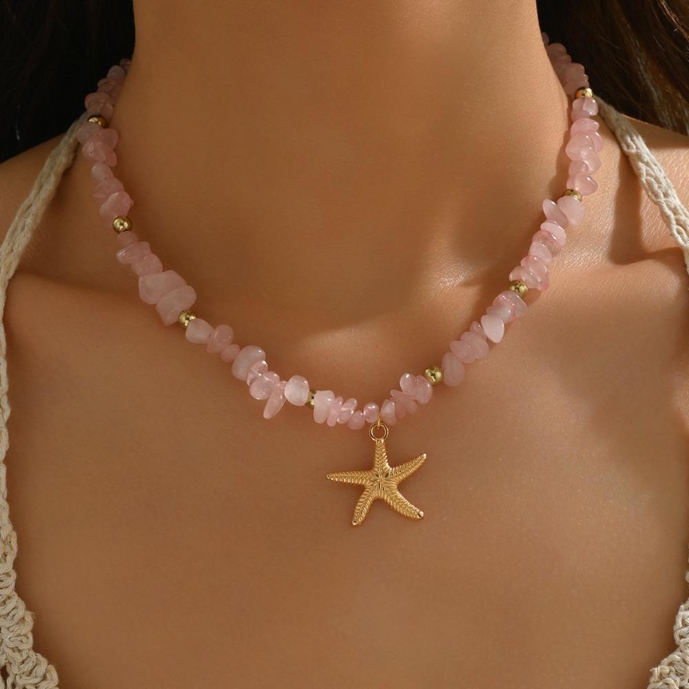 Ornamenten Schelp Zeester Ketting Zee Serie Strand Kralen Ketting Boheemse Stijl Ketting Dames
