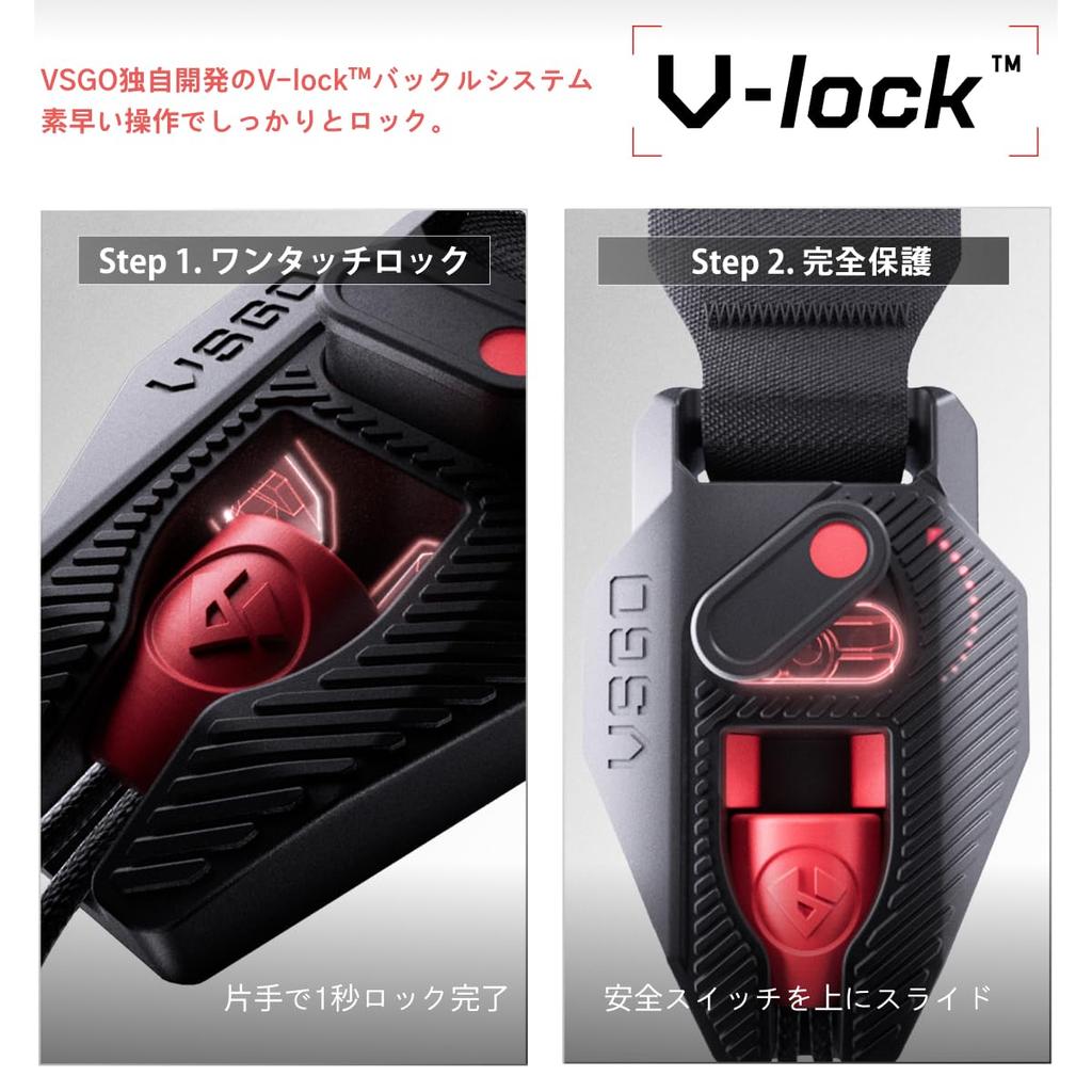 VSGO Urban VB005 Wrist Camera Strap with Quick Adjustable 40kg Weight Dyneema Rotation Compatible with Action and Smartphones Release, Length,