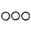 Carbon Fiber Style Air Conditioner Switch Cover CD Button Ring For Nissan 370Z