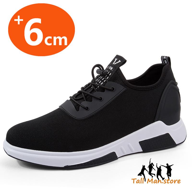 Sneaker Herren Schuhe mit Absatz Schuhe zur Höhenvergrößerung Einlegesohlen 6 cm Mann Alltag Sport Groß Freizeit Schuhe