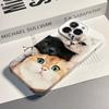 Lovely Cute Cat Phone Case for Oppo Reno14 Reno13 Reno12 Reno11 Reno10 Reno8 Reno7 Reno6  F Z T SE Pro 4G 5G Glossy Film Hard PC