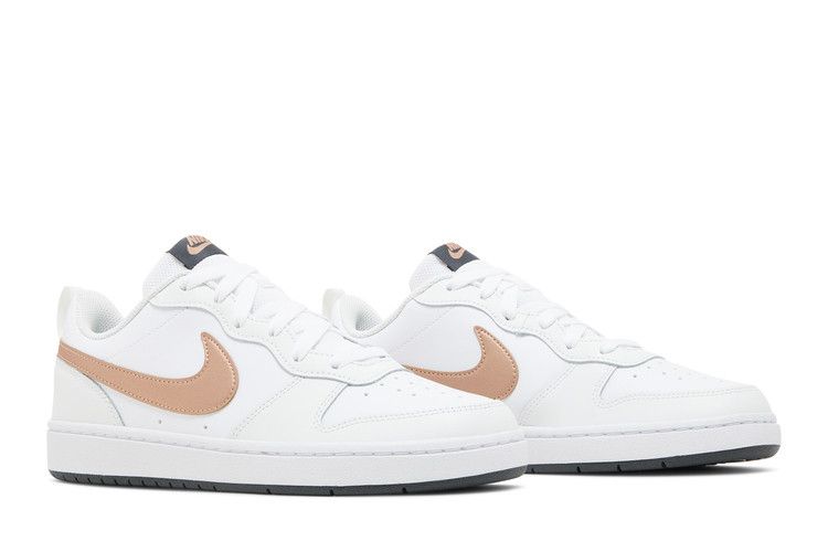 Nike Court Borough Low 2 GS 'Biały Metaliczny Czerwony Brązowy'
