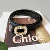 New Women'S Pearl Inlaid Buckle High-End Matching Fashion Decoration Dress Belt Sweater Versatile Genuine Leather Women'S Belt