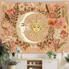 VIKAMA Vintage Boheemse Wandtapijt Dromerige Wereld Muurdecoratie Banner Geschikt om op te hangen in Slaapkamers en Woonkamers