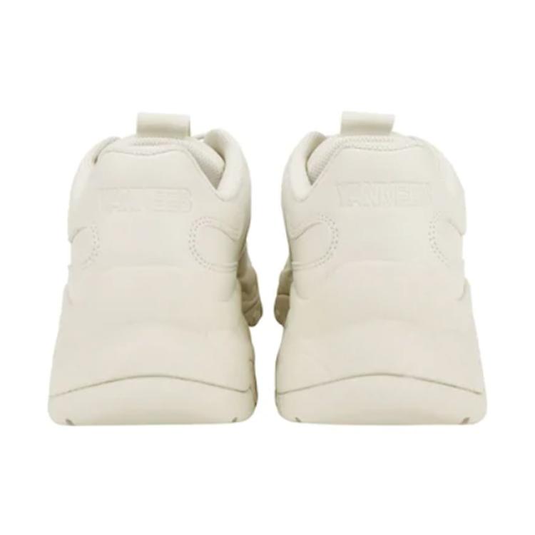 New MLB Big Ball Chunky New York Yankees Wear Resistant Lightweight Height Increasing Low Top Chunky Sneakers Unisex Beige 32SHCC011-50I