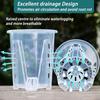 Clear Plastic Orchid Pot with Drainage Holes –  Rooting Pot for Phalaenopsis & Moss Plants