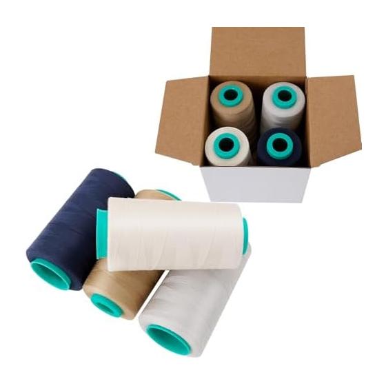 Sewing Thread Set No. 60 Lock Sewing Thread 3000Y Roll X 4 Pieces Patchwork Thread Quilting Industrial Thread Household Thread Regular Fabric Plenty