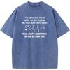 Funny Nurse Print Short Sleeve T-shirt Summer Cotton 230g Washed T-Shirt Novelty Casual Loose Bleached Tshirt