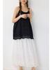 Spring Sweet Mori Girl Embroidered Lace A-Line Skirt