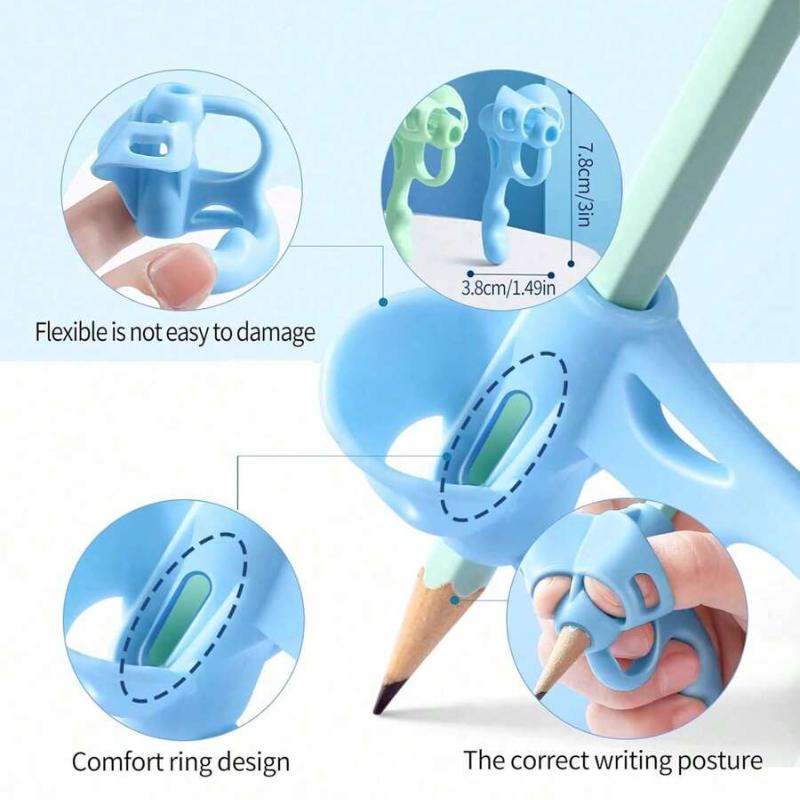 5pcs/10pcs Pencil Grippers, Pencil Grips for Kids Handwriting,Finger Grips Posture Correction Writing Tool for Toddlers Preschooler Training