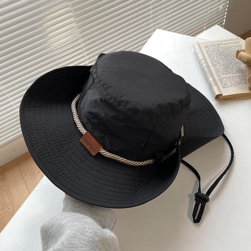 Casual Chic Cowboy Hat Ideal For Outdoor Activities Embroidered And Breathable Wide Brim Sun Hat