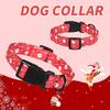 Adjustable Dog Collar Daisy Floral Dog Necklace Christmas Halloween Festival Pet Collars Chihuahua French Bulldog Dog Supplies