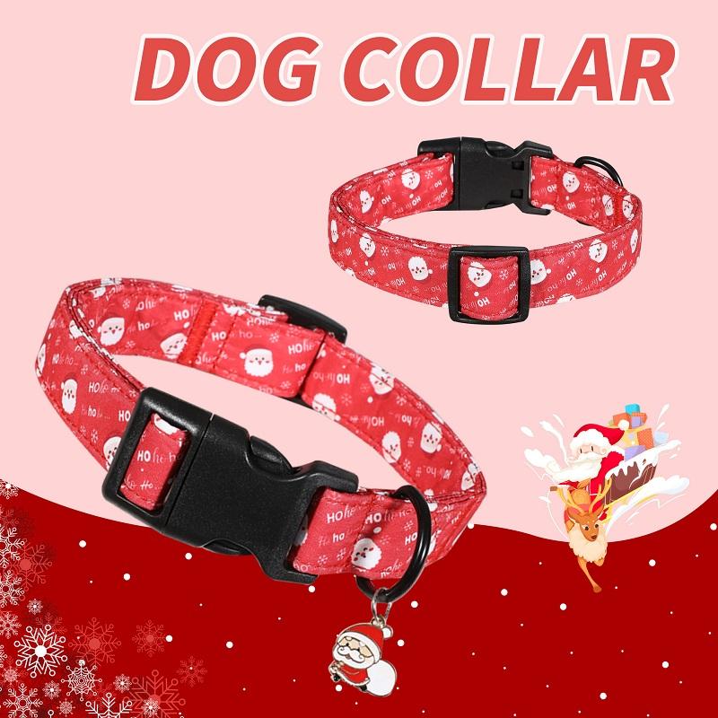 Adjustable Dog Collar Daisy Floral Dog Necklace Christmas Halloween Festival Pet Collars Chihuahua French Bulldog Dog Supplies
