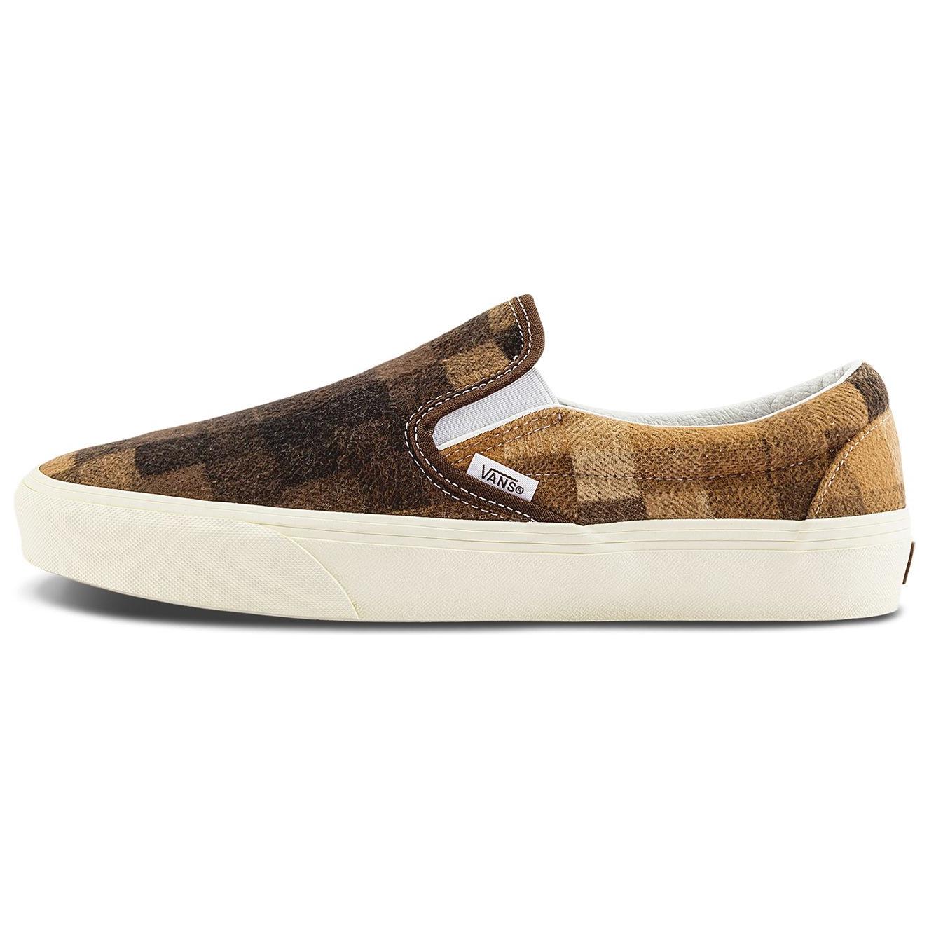 Кеды Vans Classic Slip On Унисекс Низкие Коричневые VN0A2Z41BRO 39