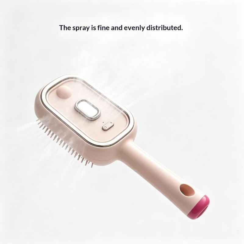 Electric Spray Massage Comb Vibration Scalp Therapy Hair Brush Gentle Non-irritating for Sensitive Scalp Daily Use