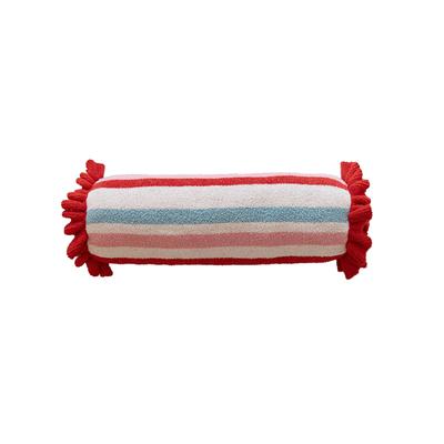 MOKOYA Fluffy Caddy Body Pillow, Cute Hug Cushion, Large, 22x70cm, with Core, Red/White