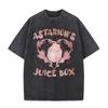Divertente Scatola di Succo Astarion T-shirt Lavata Vintage Unisex Moda Donna Estetica Maglietta a Maniche Corte Estiva Casual Oversize