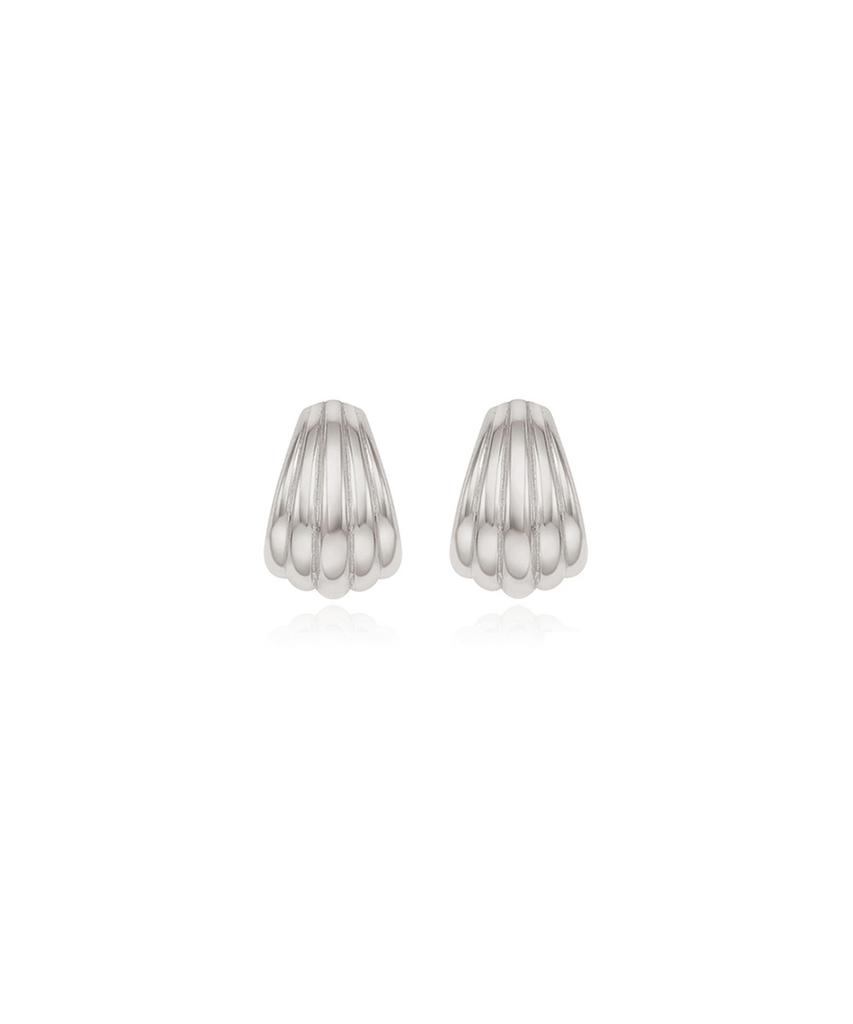 Stonehenge Silver Shell Earrings Sc25B06T