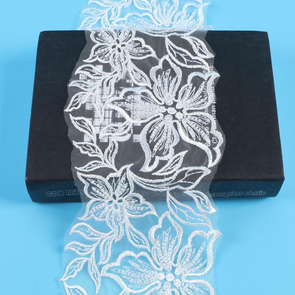 Star Lace Bead Embroidery Lace Accessories Wedding Dress Veil Children'S Clothing Stage Clothing Lace 14Cm