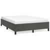 Vidaxl Bed Frame Without Mattress, Dark Gray, 140X200 Cm, Velvet