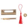 Copper Padlock Chinese Style Antique Lock with Key Hardware for Jewelry Box Cabinet