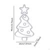 Christmas Tree Sign Night Light USB Powered Wall Art Decor Signs LED Lamp for Bedroom