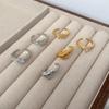 Luxury Brushed Medieval Open Ring Heart-Shaped Wheat Ear Retro High-End French Niche Design Ring Woman