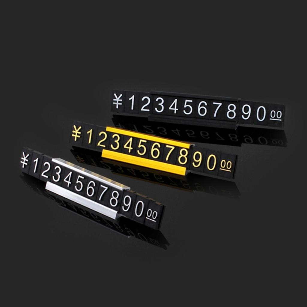 16Set Price Tags Adjustable Counter Stand Label Metal Sale Price Display Stand for Jewelry Store Supermarket Bakery