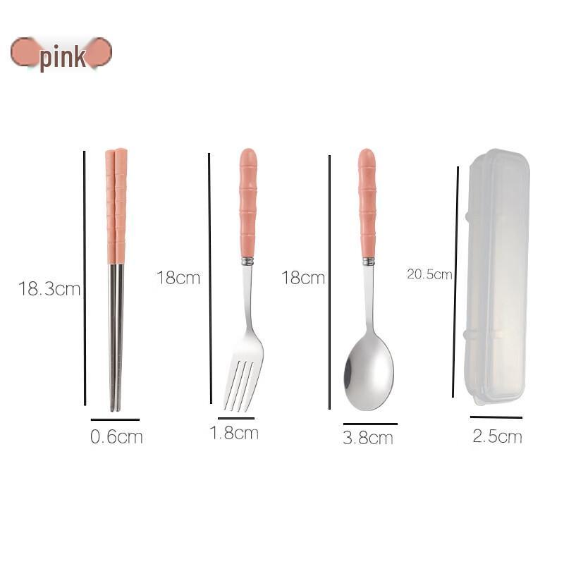 

Ruhan Bamboo Joint Wheat Straw Portable Cutlery Set