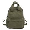 Designed Backpack Minimally With Canvas Material Solid Color Design Daily For