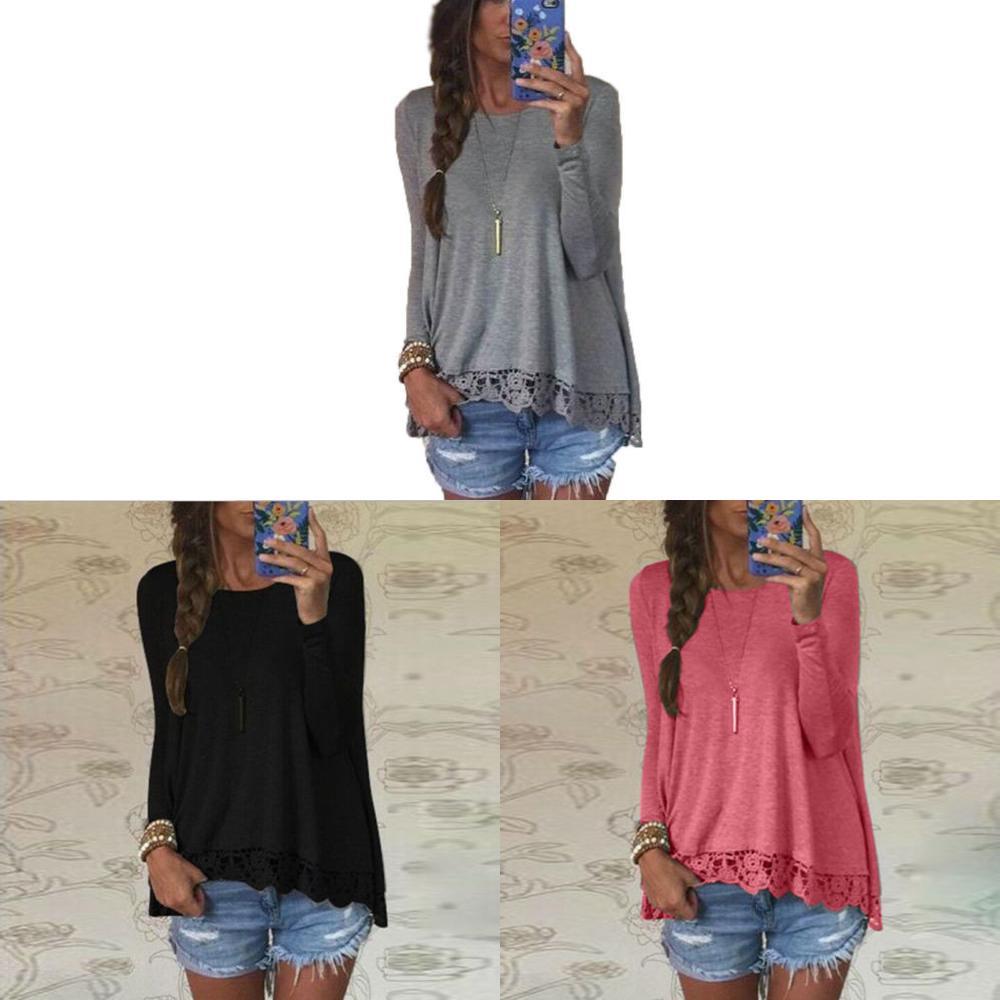 Timeless Elegance Femme Blouse Manches Longues With Lace Detailing In Comfortable Cotton