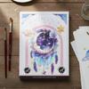 Watercolor Coloring Book with 12 Colors Paint Cakes and Brush Water Color Paper Book Paint Set for Adults Beginners
