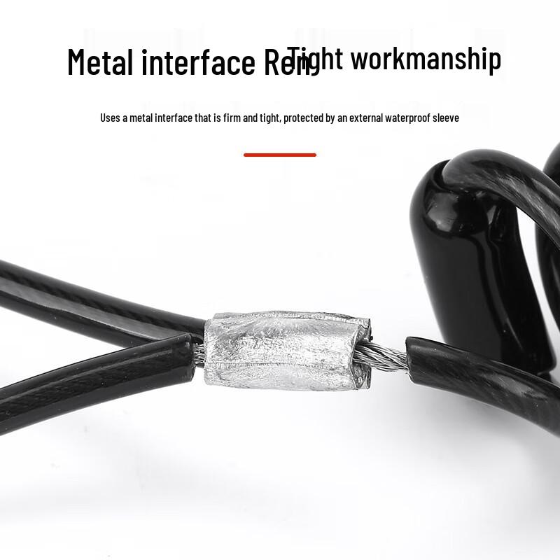 Motorcycle Disc Brake Lock Kit with Reminder Cable