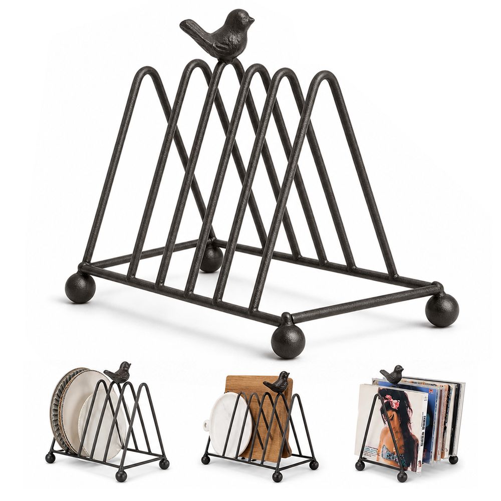 Wire Construction Plate Rack Layered Shelf Storage New Pot Lid Rack  Desk Organizer