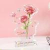 2D Flat Party Decoration Clear Acrylic Acrylic Centerpiece Acrylic Plaque Sign  Bedside Table