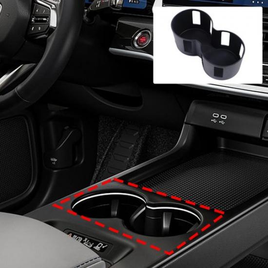 Black TPE Center Console Cup Holder Cover For Honda Prologue/Acura ZDX 2024+